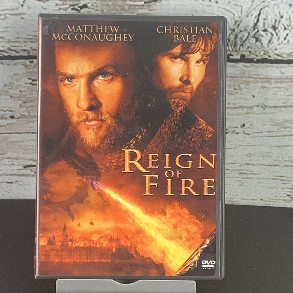 Reign of Fire (DVD, 2002) Matthew McConaughey Christian Bale Action Adventure